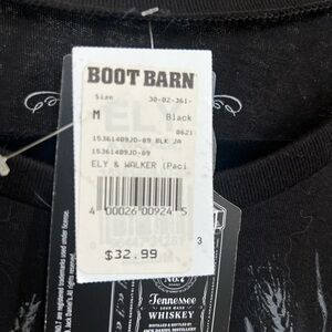 Jack Daniels whiskey Black Graphic tank top Ely and Walker